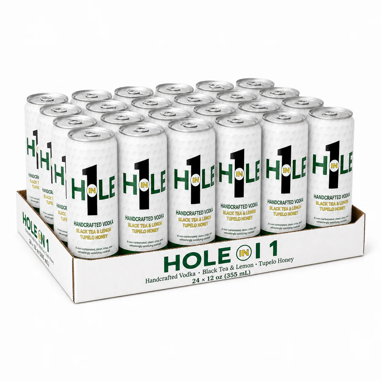A 24-can case of Hole in 1.